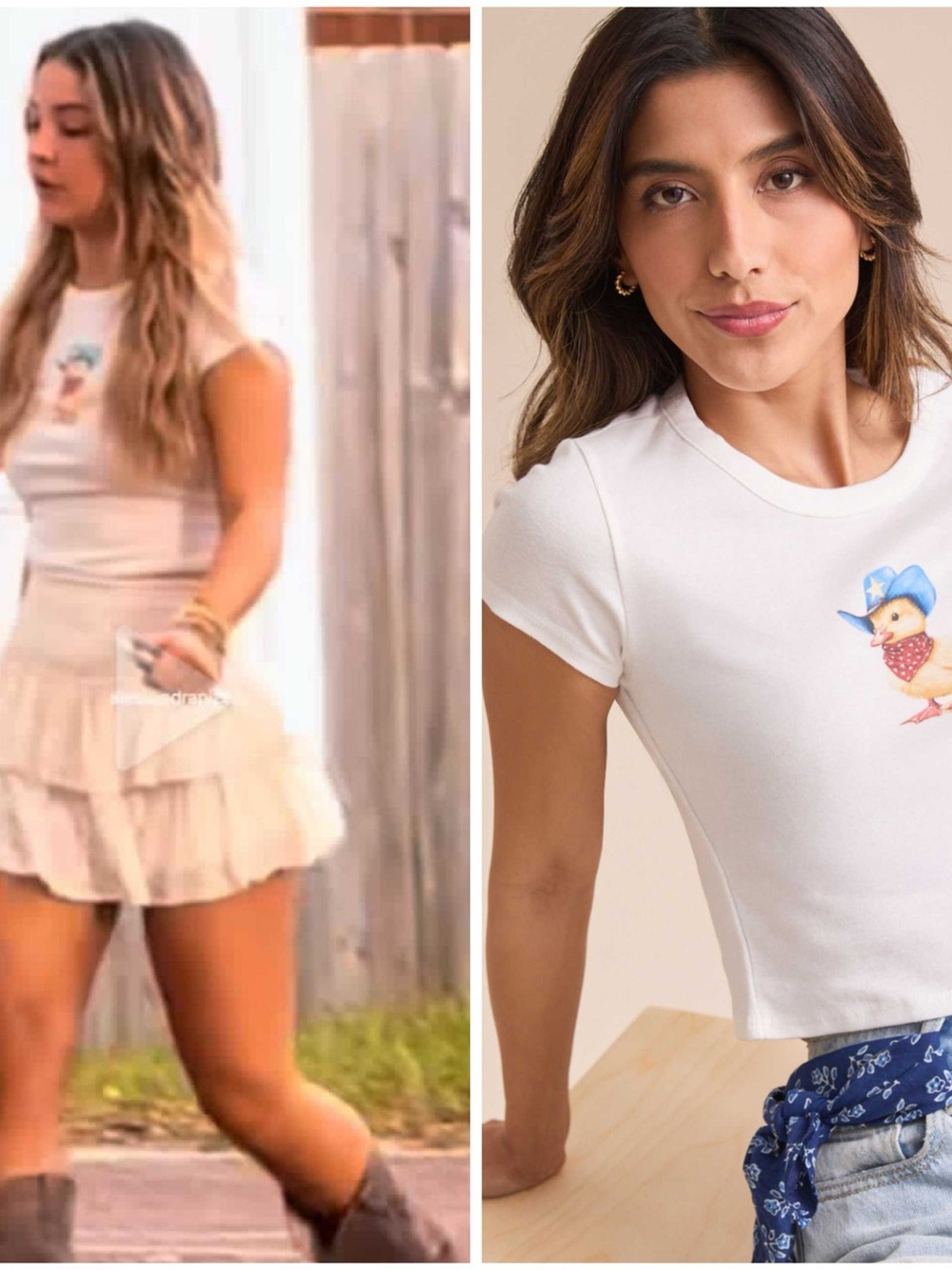 Sarah OBX S5 Altar'd State Country Duck Baby Tee